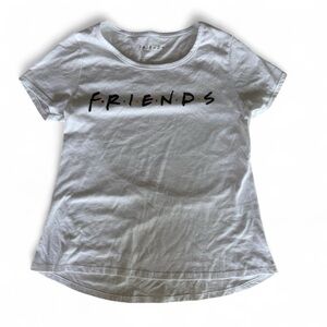 FRIENDS White Tee with Black Logo